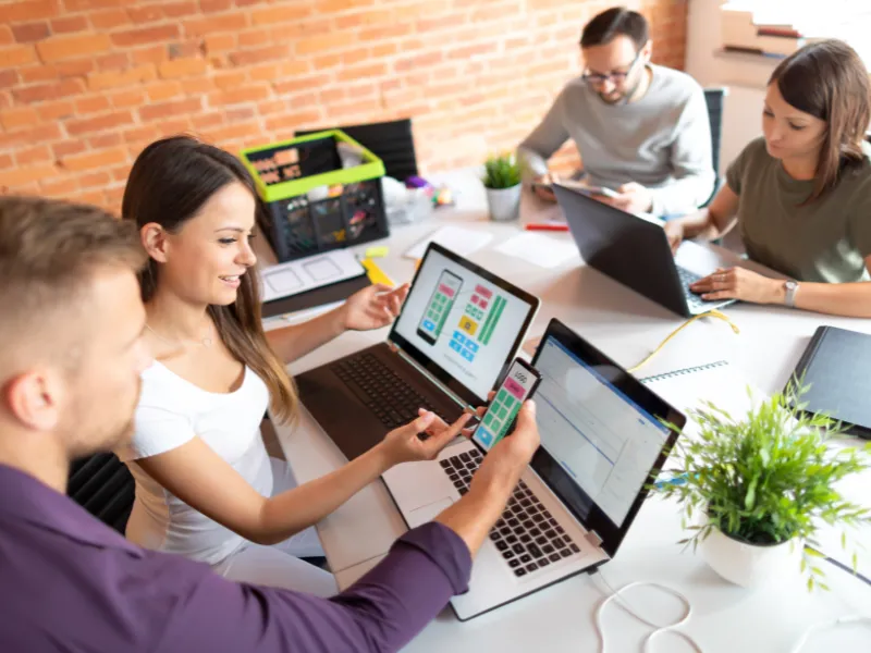 moderne entwicklung einer website